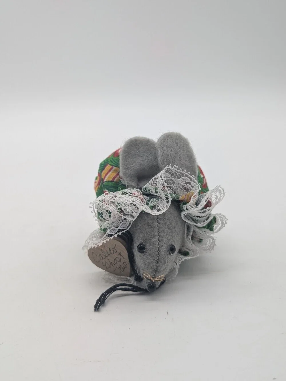 Vintage Calico Ghost Town CA Souvenir Christmas Mouse Ornament Felt Handmade